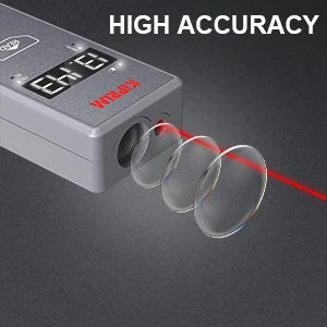 Kiprim Laser Rangefinder 50M 70M 100M Mini Laser Measurement Tool Laser Tape High Accuracy  Multiple Measurement Functions