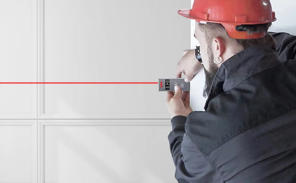 Kiprim Laser Rangefinder 50M 70M 100M Mini Laser Measurement Tool Laser Tape High Accuracy  Multiple Measurement Functions
