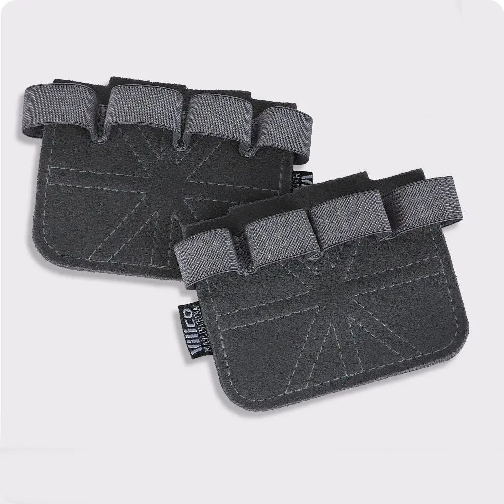 1Pair Leather Weight Lifting Training Gloves Palm Protection Breathable Gym Gloves Grips Anti-Skid Thicken