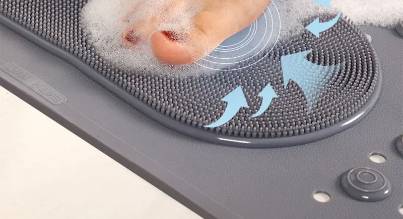Waterproof Bathroom Anti-Slip Floor Mat Shower Room Dedicated Non-Slip Massage Foot Bath Mat for Bathtub Toilet