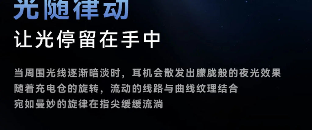 LIUP LP1 Luminous New Headphones Bluetooth Half in Ear Without Sensors Delay AI Active Noise Reduction  Dual Mode Switching Gift