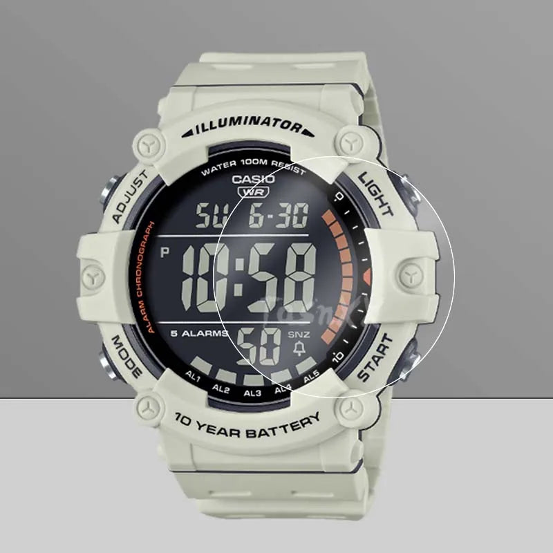 3Pcs For Casio AE-1500WH Smart Watch Clear Ultra Slim Soft Hydrogel Repairable Film Screen Protector -Not Tempered Glass