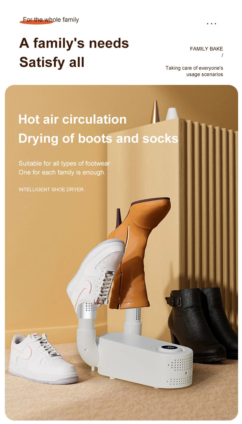 Foldable Shoe Dryer Household Constant Temperature Boot Dryer Fast Drying Shoe Heater Sterilization Deodorization Footwear Dryer