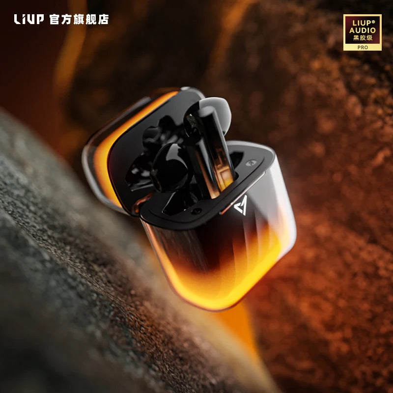 LIUP LP1 Luminous New Headphones Bluetooth Half in Ear Without Sensors Delay AI Active Noise Reduction  Dual Mode Switching Gift