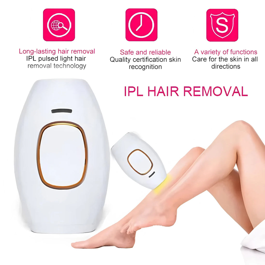 Laser Hair Removal Unlimited Flash Ice-cooling IPL Device 18.6J Painless & Long-Lasting Results Full Body Treament for Women Men