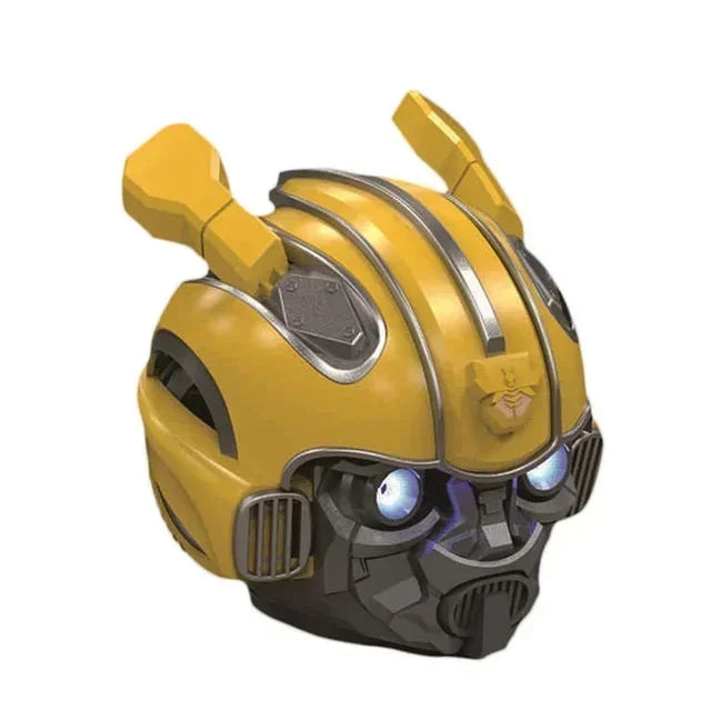 Transformers Speakers Bumblebee Head Bluetooth Speakerdual Speakersled Light Heavy Basssuitable Radio Bumblebee Ornament