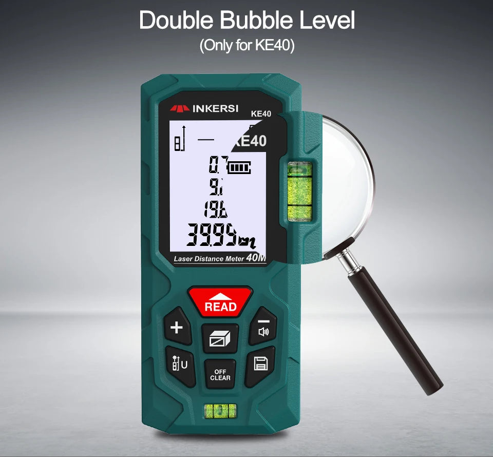 INKERSI Laser Rangefinder 120m 100m 70m 50m 40m Digital Laser Distance Meter laser Range Finder Tape Distance Measurer Tools