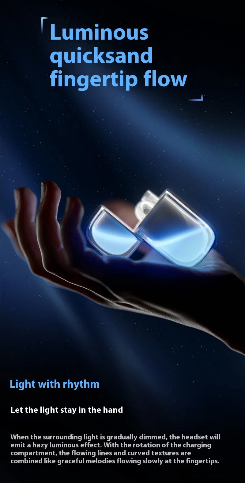 Glowing Gaming Bluetooth Earphones High Quality Sound Long Battery Life True Wireless Earbuds For Sports And Fitness