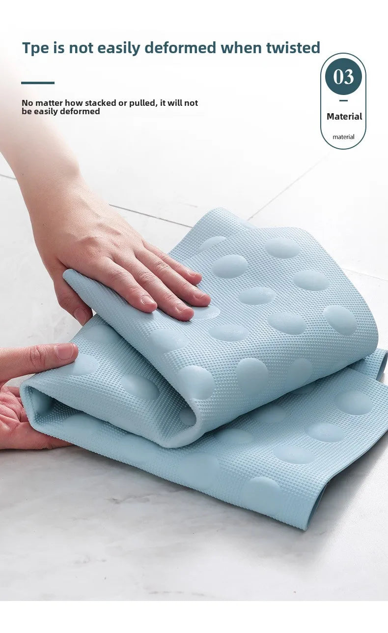 Bathroom Mat Anti-slip Grip Mat Soft Shower Massage Mat Bathtub Carpet Shower Mat Floor Mats Hotel High End Feel 2025