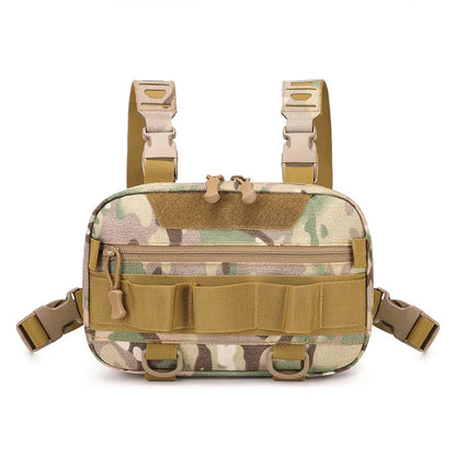 Fishing Chest Bag Men's Tactical Bag Waterproof Molle Nylon Climbing Camping Backpack Outdoor Travel Vest Backpack Fanny Pack