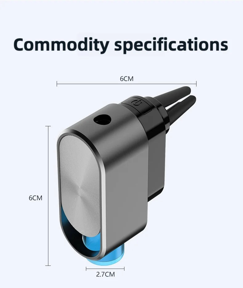 Smart Sensor Car Air Freshener – Premium Texture with 4 Bottles of Healthy Essential Oils, Elegant Interior Decoration for Fresh