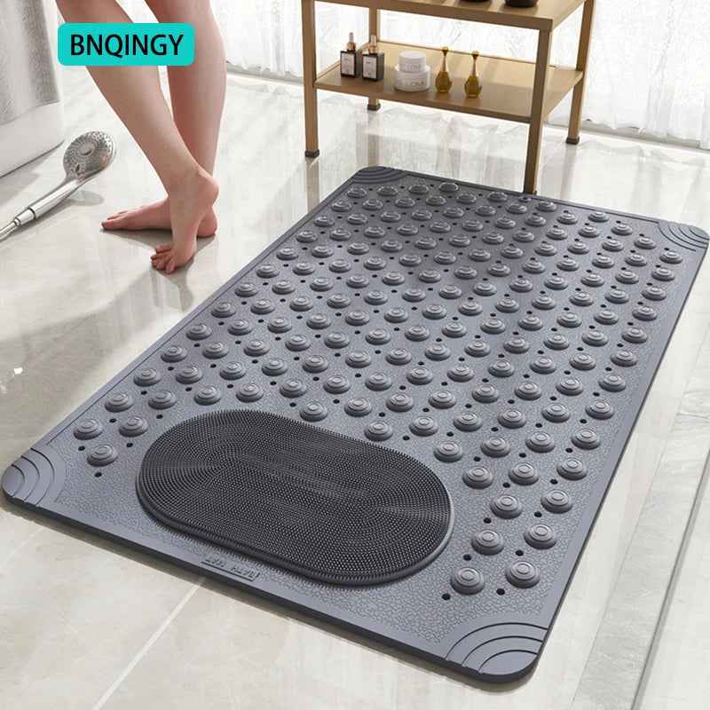 Waterproof Bathroom Anti-Slip Floor Mat Shower Room Dedicated Non-Slip Massage Foot Bath Mat for Bathtub Toilet