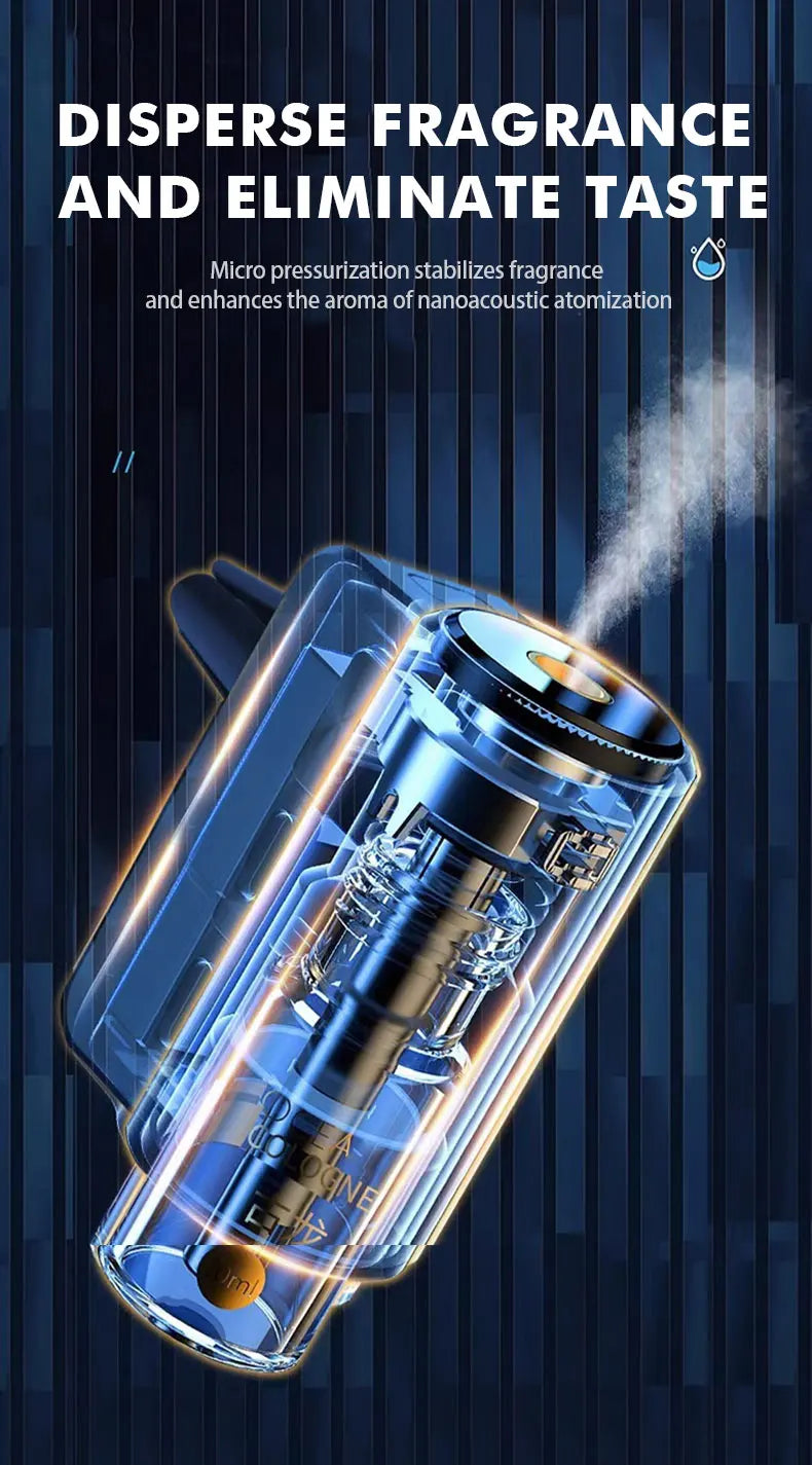 Smart Car Air Aromatherapy Diffuser Fragrance Car Air Fresheners With Three Adjustable Humidifier Essential Oil Diffuser