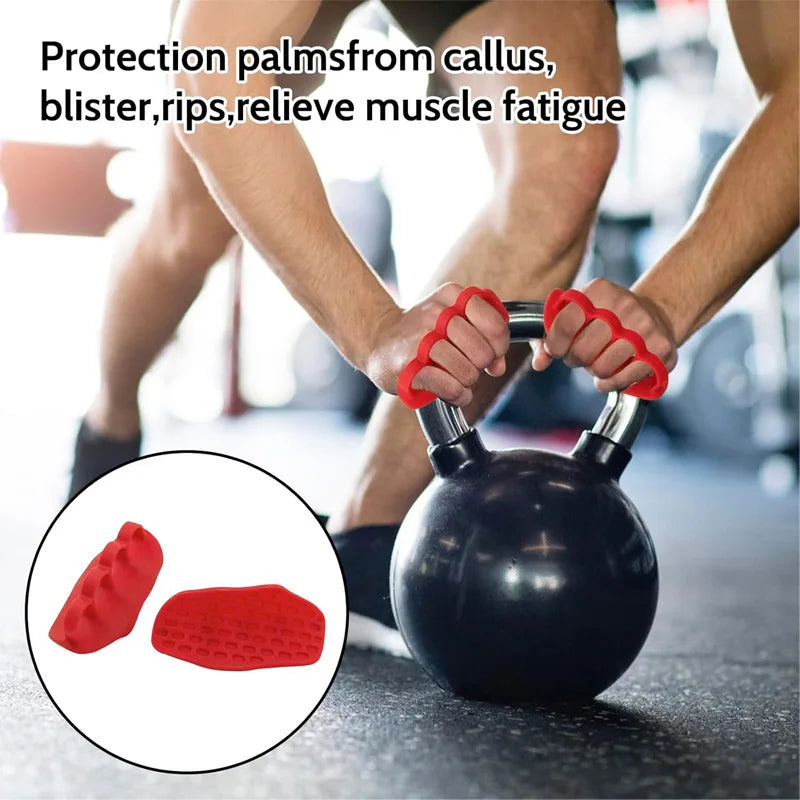 1Pair Portable and Easy-to-use Anti Slip Training Gloves, Used for Weightlifter Palm Protection,Sports Training Hand Grips Gifts