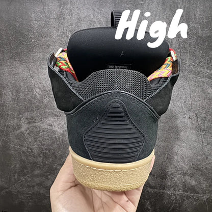 Men's Women's sports shoes Casual Shoes Colorful shoelace Matching Splicing color design Thick tongue Fashion Shoes Luxury