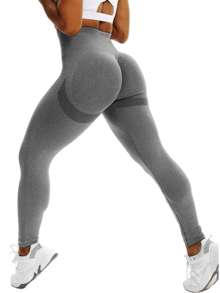 Gradient Leggings Fitness Women High Waist Workout  Jogging Leggins Push Up Pants Gym Tights Stretch Energy Sportswear