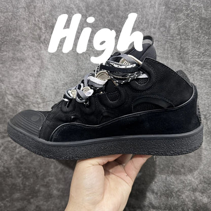 Men's Women's sports shoes Casual Shoes Colorful shoelace Matching Splicing color design Thick tongue Fashion Shoes Luxury