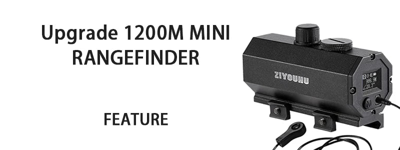 1200m Mini Laser Infrared Riflescope Rangefinder for Hunting Shooting Distance Angle Speed Measurer Tactical Rifle Scope Mounted