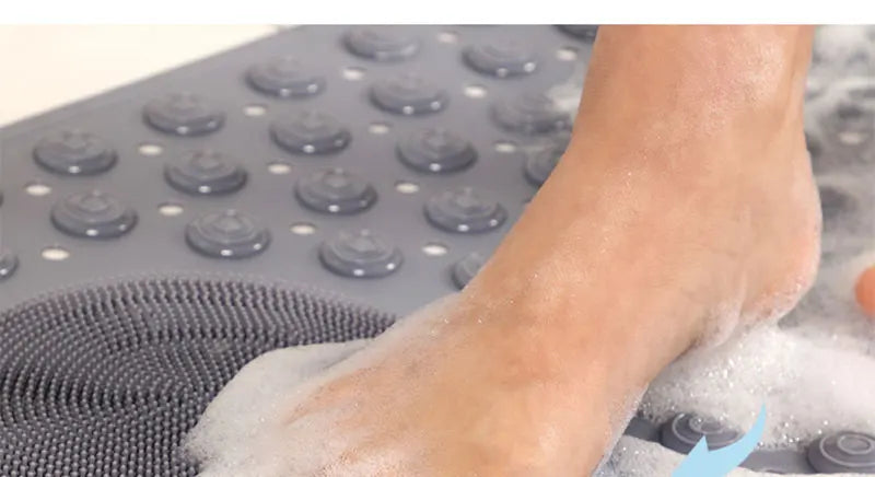 Waterproof Bathroom Anti-Slip Floor Mat Shower Room Dedicated Non-Slip Massage Foot Bath Mat for Bathtub Toilet