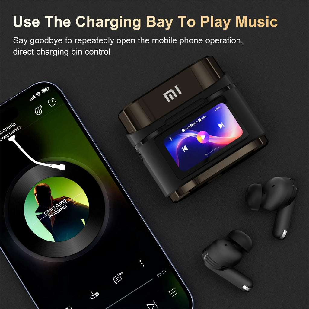 Xiaomi True Wireless Bluetooth Earphones BD2 ANC Noise Cancelling ENC Digital Display Built-in Microphone Earphones HiFi Stereo