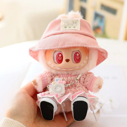 Cute Plush Doll'S Clothes Outfit Accessories for Korea Kpop Exo Labubu V1V2 Idol Dolls Sweater Short Skirt Macaron Clothing Gift
