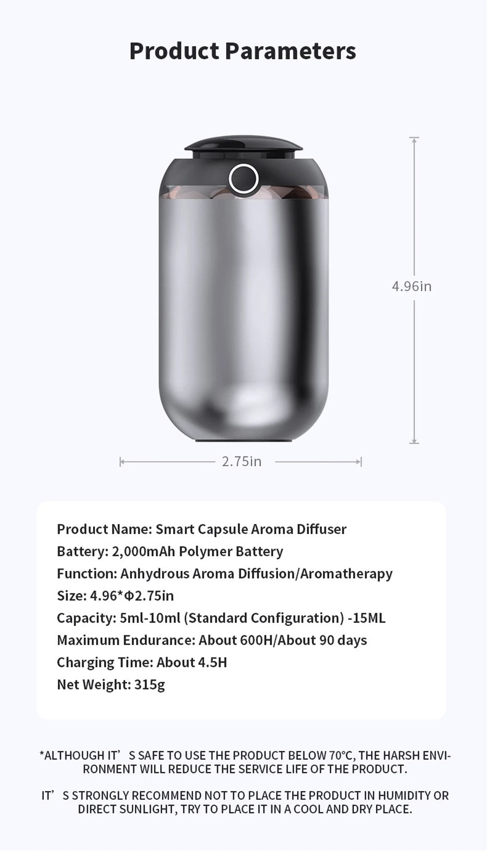 Car Air Freshener AI Smart Aroma Diffuser Essential Oil Room Fragrance USB Charging Smell Distributor Aromatherapy Machine