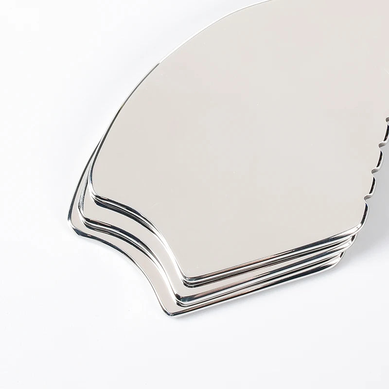 Gua Sha Facial Tool, Stainless Steel GuaSha Massage Tool Natural Universal Facial Silver Metal Gua Sha Board for SPA Acupuncture