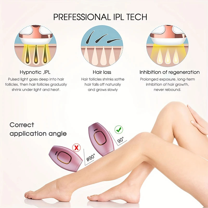 Permanently Home Use Mini Handheld 999999 Flashes IPL Laser Hair Removal Device Painless Personal Care for Men and Women 881