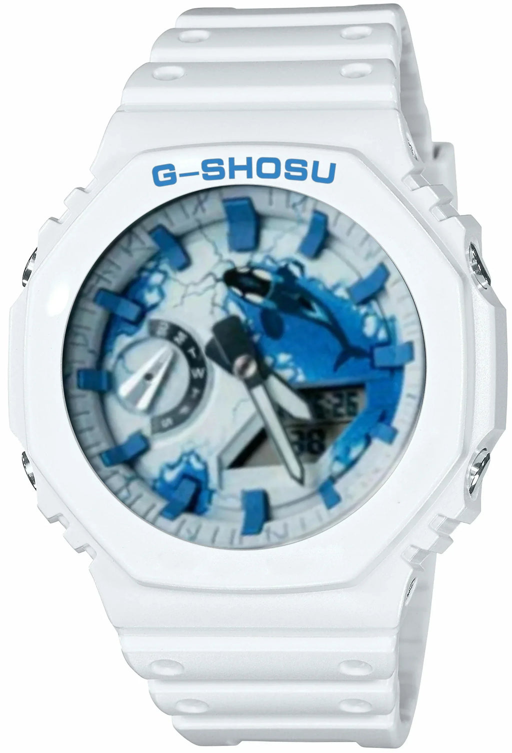 Men's Electronic Digital Sports Watch Full Function LED Dual Display Large Dial DIY Limited Series World Time