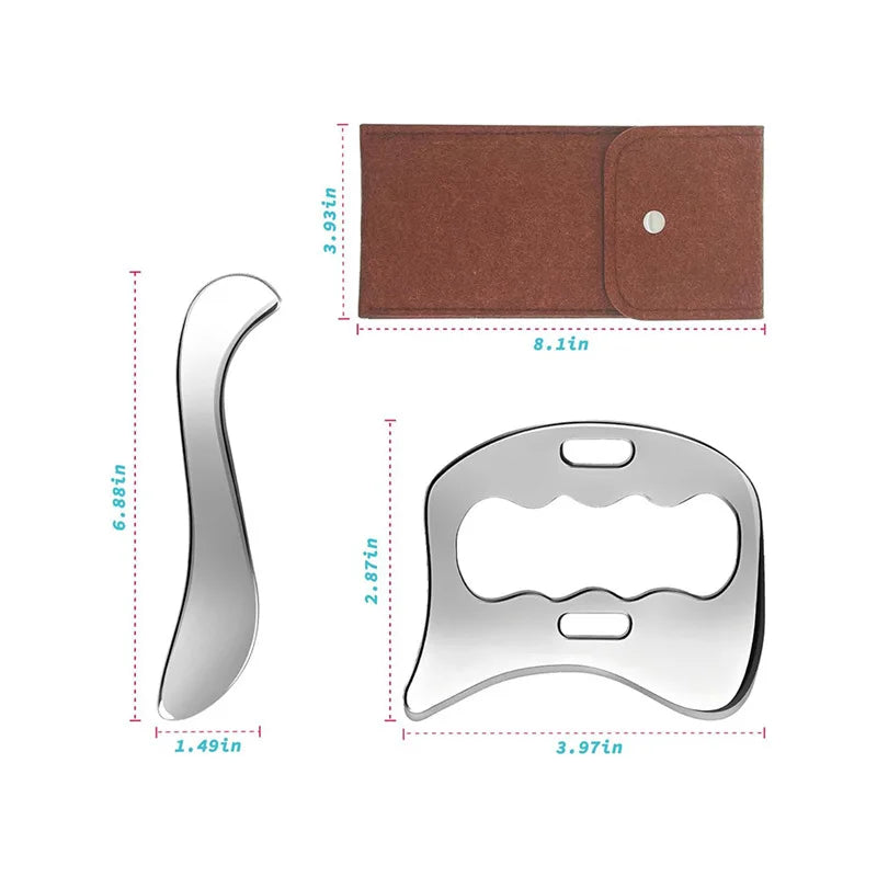 Gua Sha Stainless Steel Massage Tools Muscle Scraper Tool, Physiotherapy Tools, Muscle Gua Sha Tools