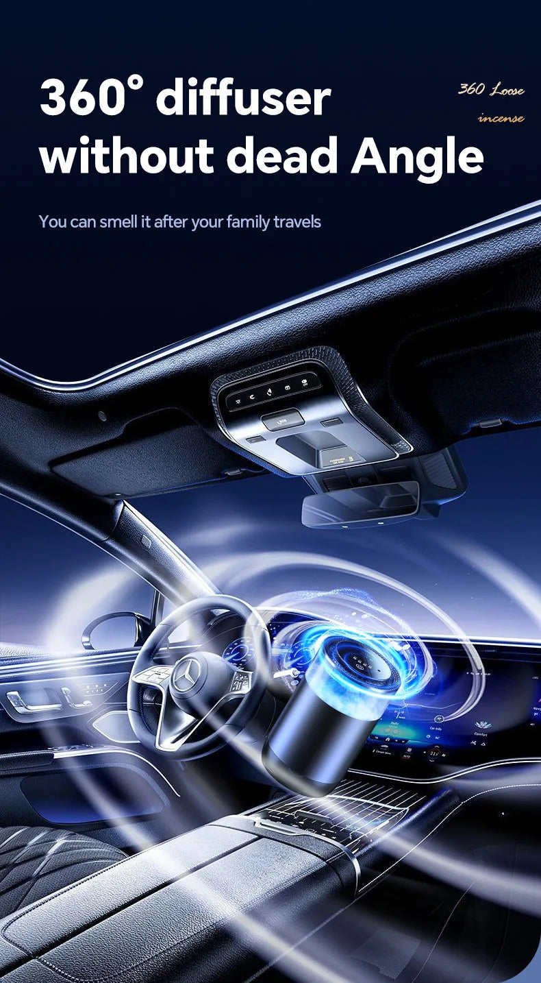 New Smart Car Fragrance  Air Fresheners Ambient Light Auto On/Off Car Air Freshener Diffuser Adjustable Intensity