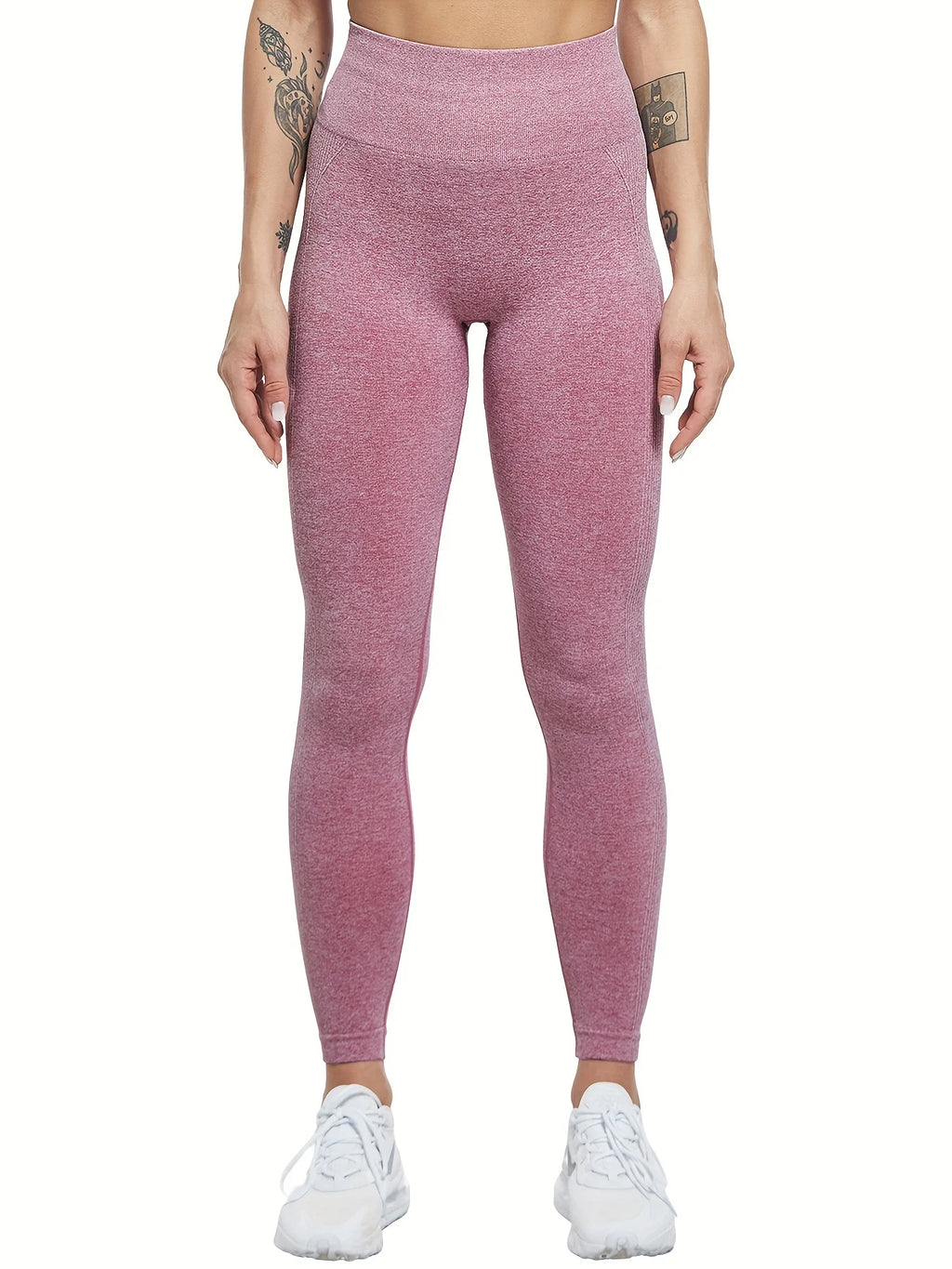 Women Sexy Solid Color Yoga Sports Leggings High Waist Quick-Dry Fitness Gym Cycling Slim Fit Pants