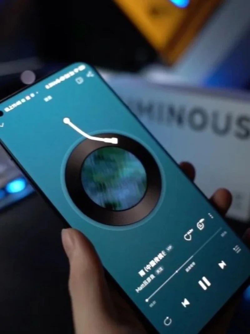 LIUP Night Light Quicksand Wireless Earphones AI Noise Reduction Luminous Transparent Glass Bluetooth 5.4 Muisc Gaming Headphone