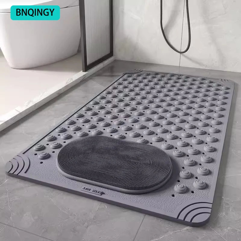 Waterproof Bathroom Anti-Slip Floor Mat Shower Room Dedicated Non-Slip Massage Foot Bath Mat for Bathtub Toilet