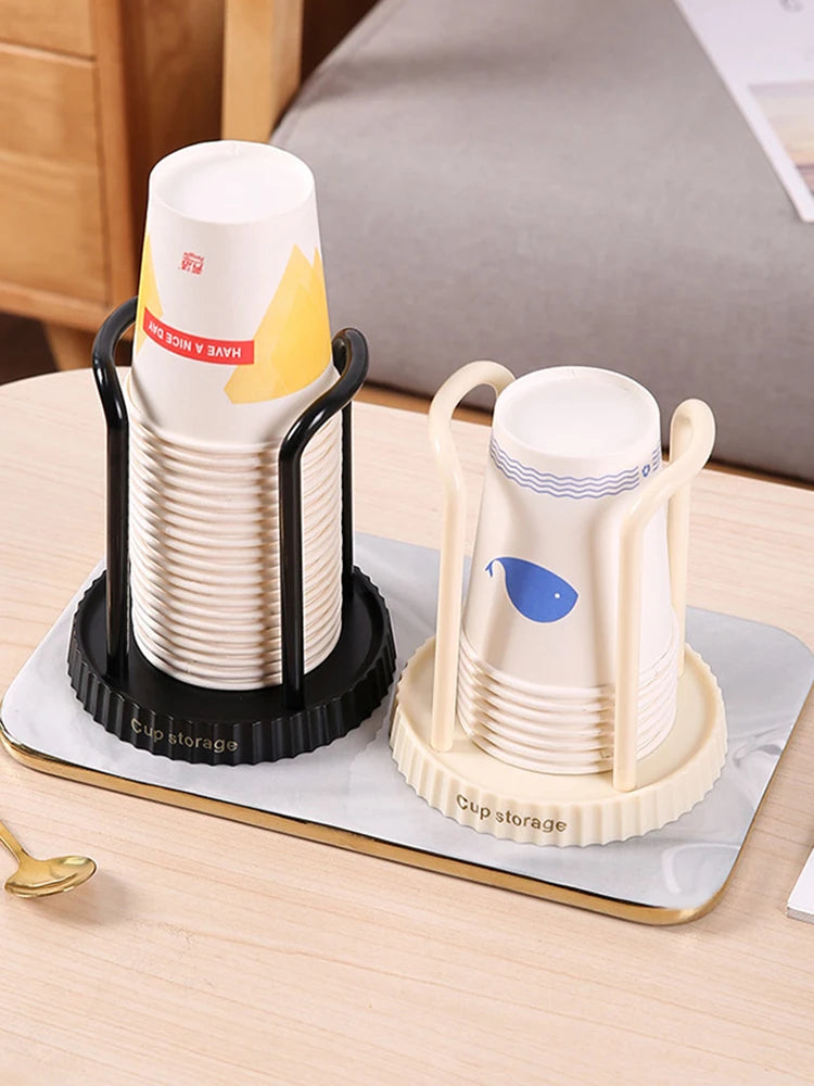 Household Disposable Paper Cup Holder, Desktop Paper Cup Storage Rack, Suitable For Living Room, Dining Room And Other Cup Taker