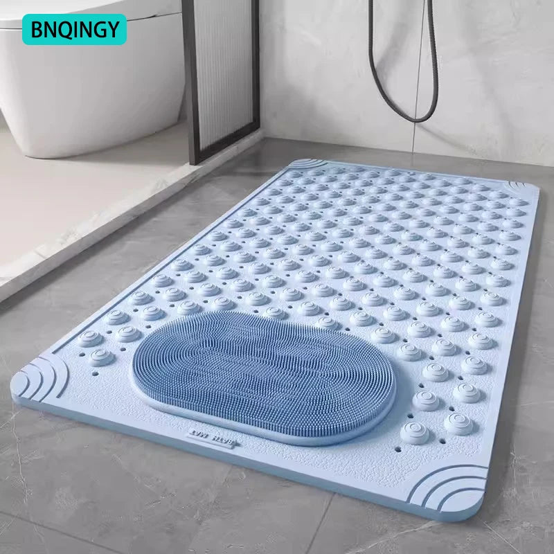 Waterproof Bathroom Anti-Slip Floor Mat Shower Room Dedicated Non-Slip Massage Foot Bath Mat for Bathtub Toilet