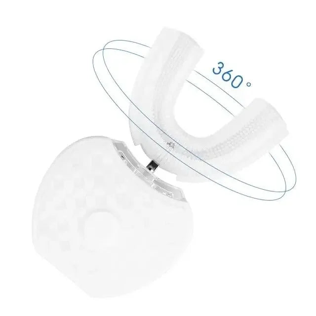 Ultrasonic Toothbrush,U Shape Toothbrush Ultrasonic Teeth Cleaner Teeth Whitening Lamp 360 Adult Electric Automatic Toothbrush