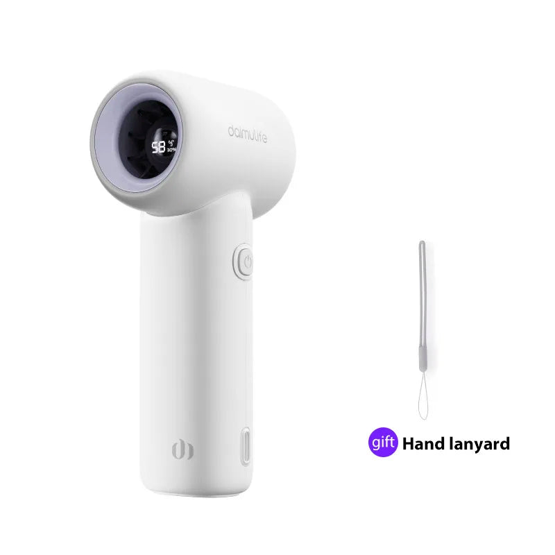 Portable Handheld  Turbo Fan 5 Gear Wind Battery Operated Up to 10 Working Hours Cooling Fan for Outdoor Activities Travel Beach