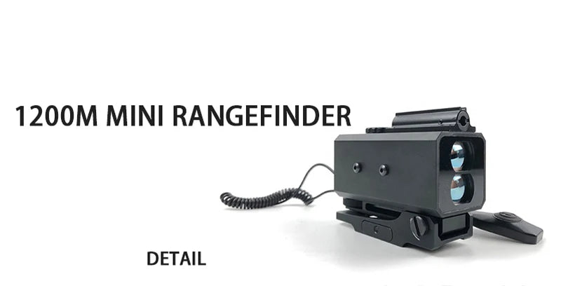 1200m Mini Laser Infrared Riflescope Rangefinder for Hunting Shooting Distance Angle Speed Measurer Tactical Rifle Scope Mounted
