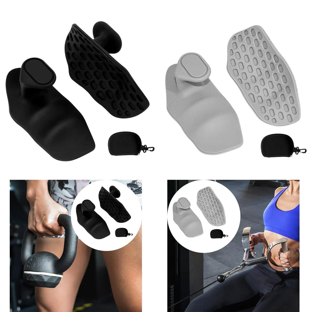 Weight Lifting Grips, Workout Gloves, Flexible Hand Protection for Men Women, Gym Grips Fingerless, Pull up Grips