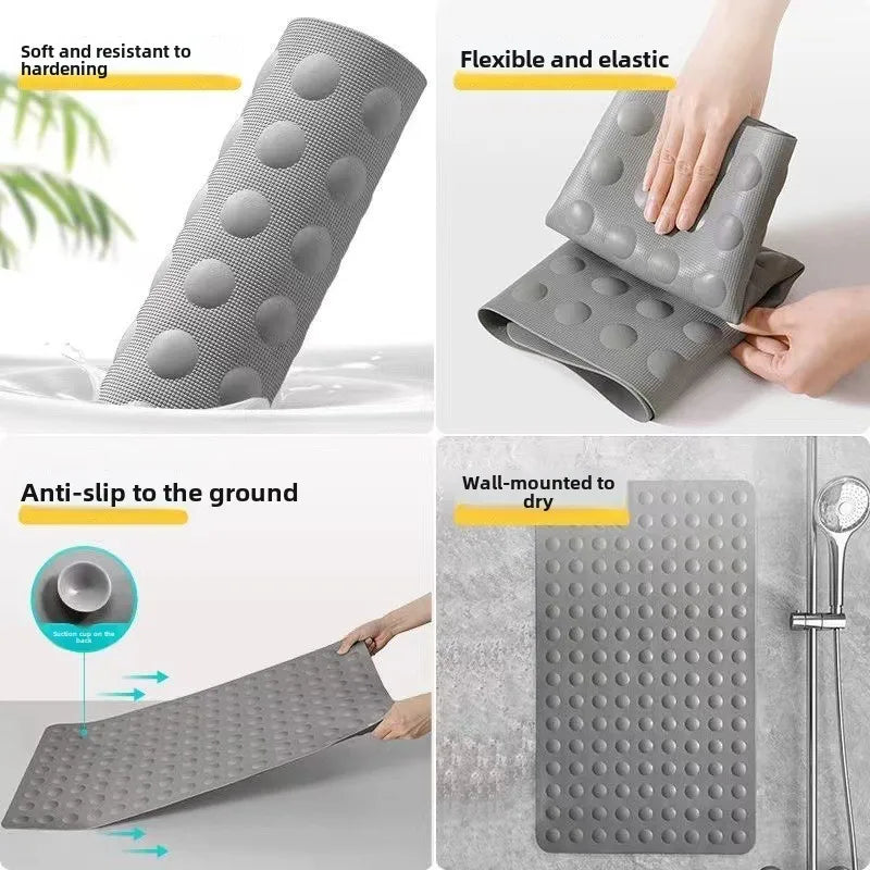 Bathroom Mat Anti-slip Grip Mat Soft Shower Massage Mat Bathtub Carpet Shower Mat Floor Mats Hotel High End Feel 2025