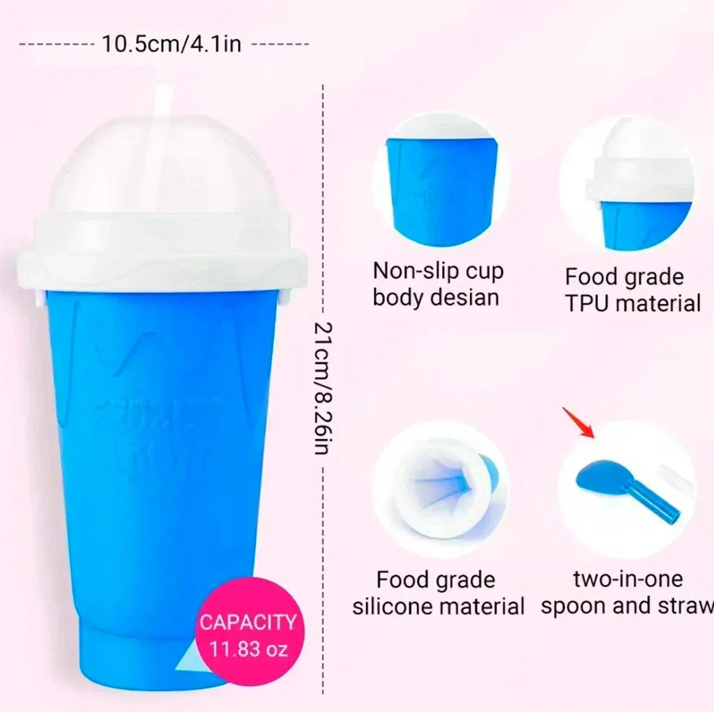Pinch Cup - Pinch to Freeze Ice Cup, Internet Famous Cooling Cup, Summer Smoothie Cup, Home Shake Smoothie Cup