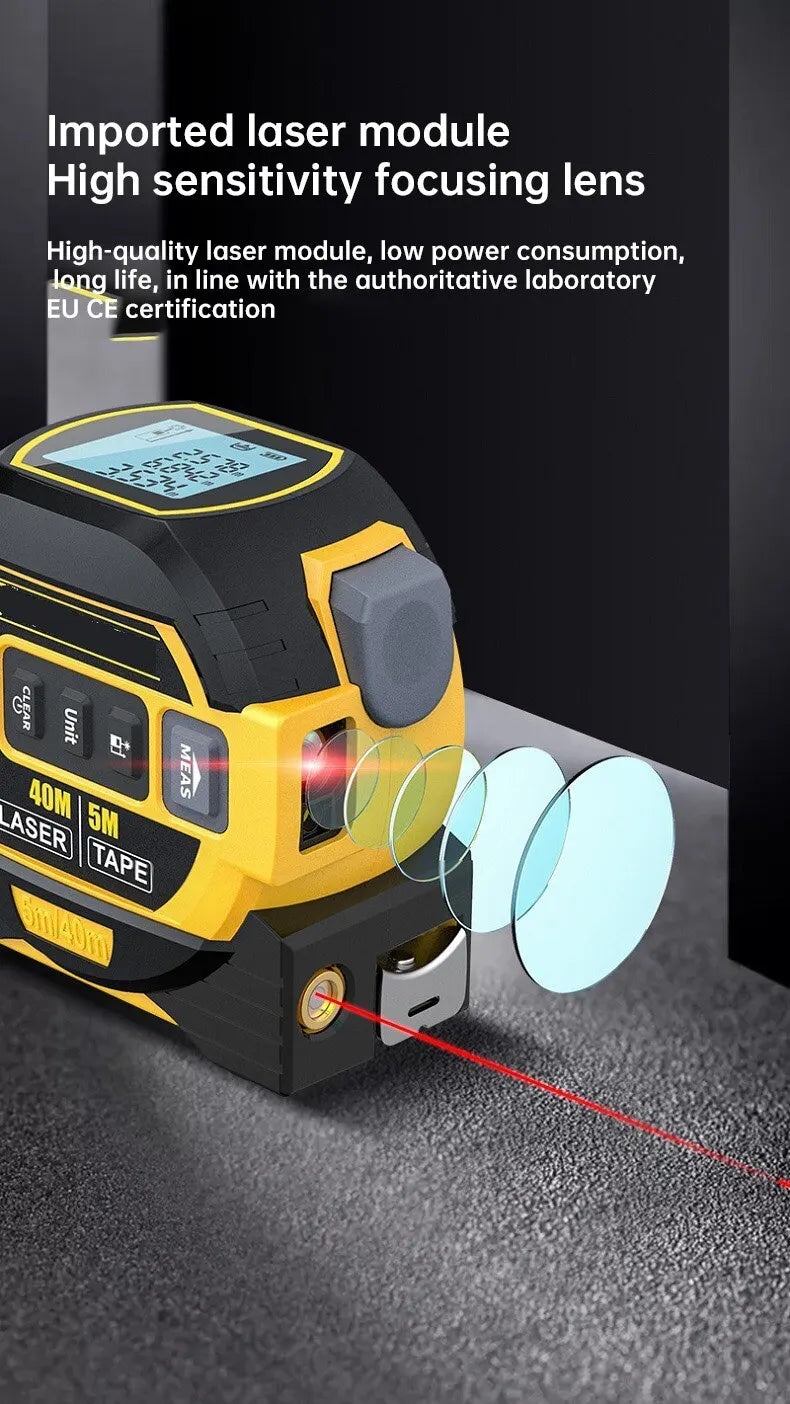 3 In 1 Laser Rangefinder 40 M / 60 M Distance Measurement With Backlit Display Rangefinder Scale Area / Distance Rechargeable