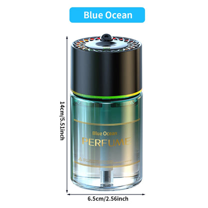 160ML Smart Car Air Freshener with LED Starry Ambient Light Rechargeable Car Aroma Diffuser 4 Levels Adjustable Nanometer Spray