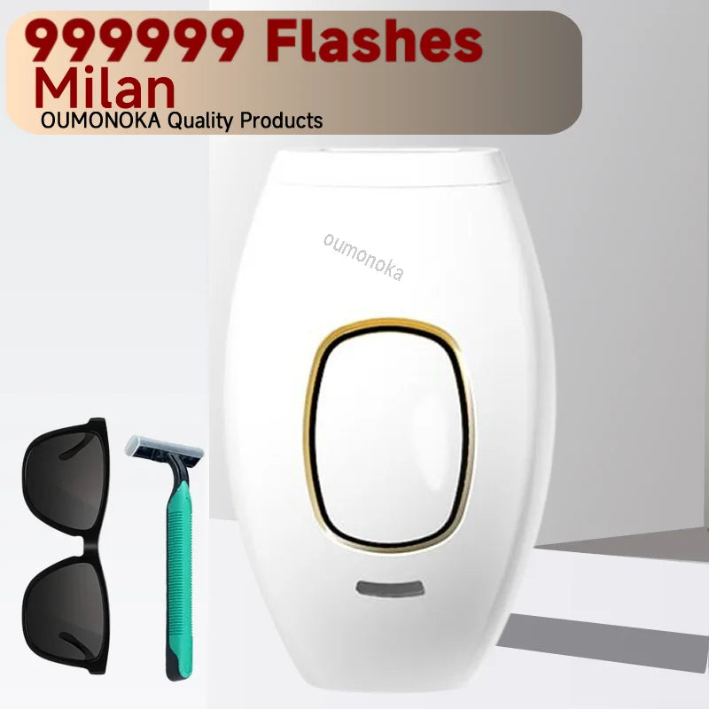 IPL Hair Removal Device 999999 Flashes  Permanent Epilator Body Treament Home Use for Women Men Facial Shaver Cutting Machine