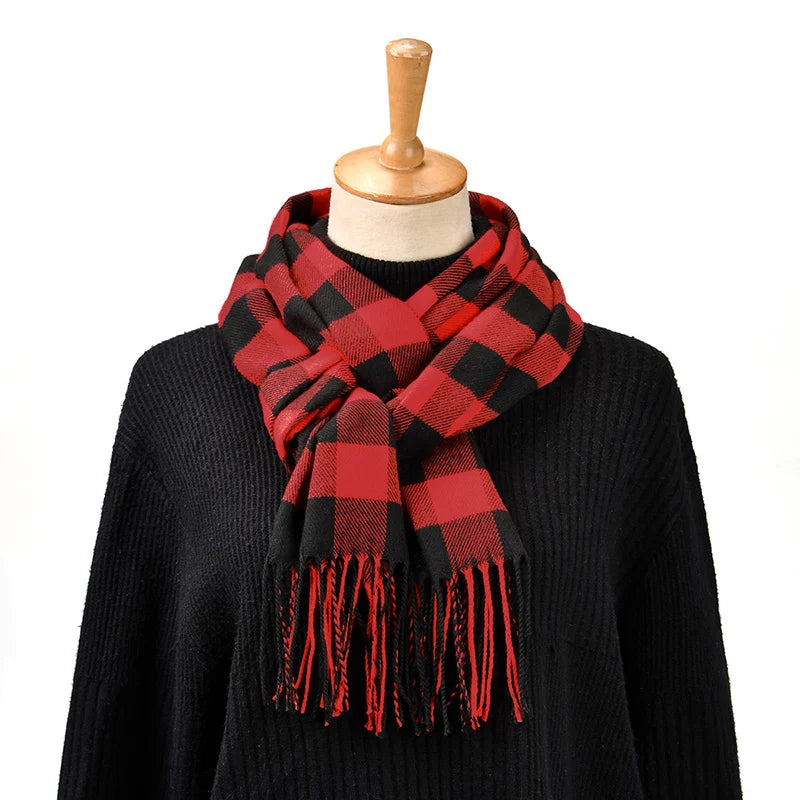 2024 Cashmere Scarf Plaid Tassel Shawl Man Stripe Pashmina Warm Blanket Winter Scarf Outdoor Neckscarf High Quality Scarf Stoles