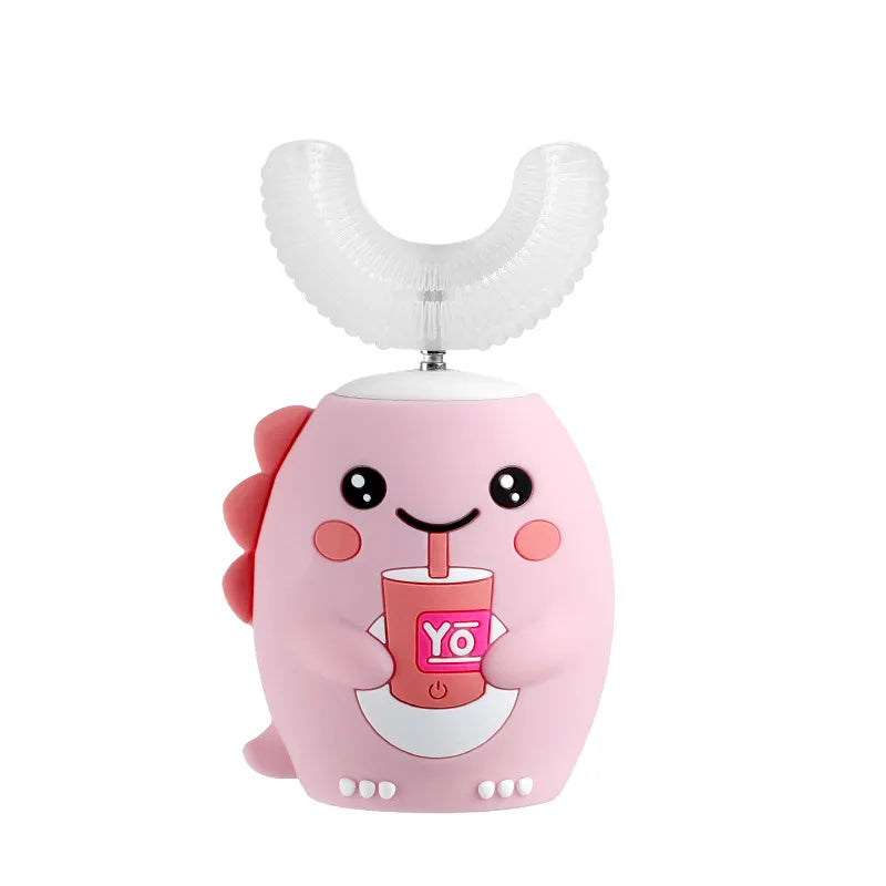 360 Degrees Intelligent Automatic Electric Toothbrush for Kids Children Rechargeable U Shaped Smart Sonic Tooth Brush Waterproof