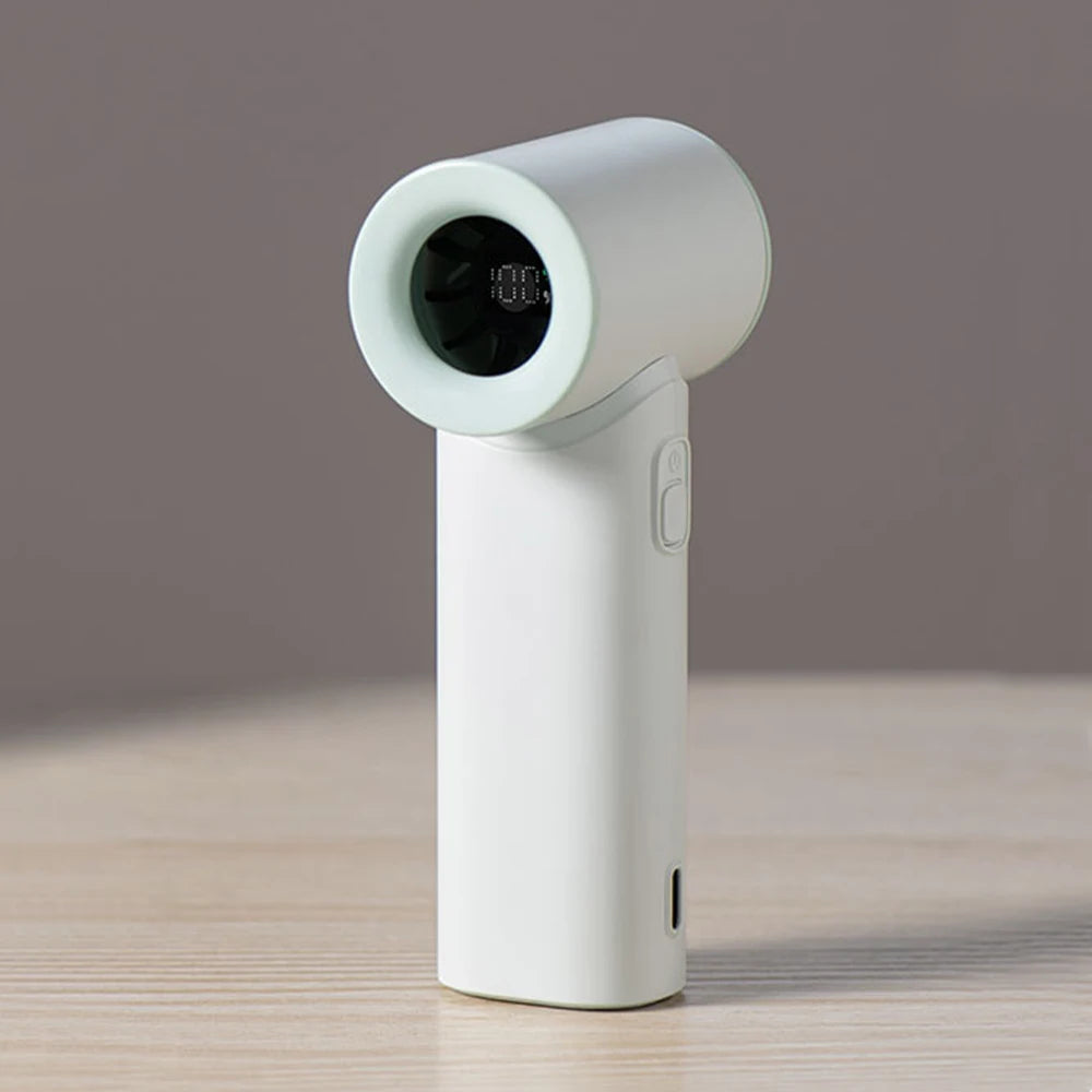 Portable Handheld Turbo Fan Mini Portable Hand Fan 3000mAh Rechargeable Handheld Turbo Fan Small Pocket Fan for Outdoor Travel