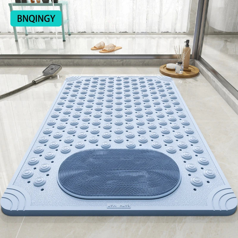 Waterproof Bathroom Anti-Slip Floor Mat Shower Room Dedicated Non-Slip Massage Foot Bath Mat for Bathtub Toilet