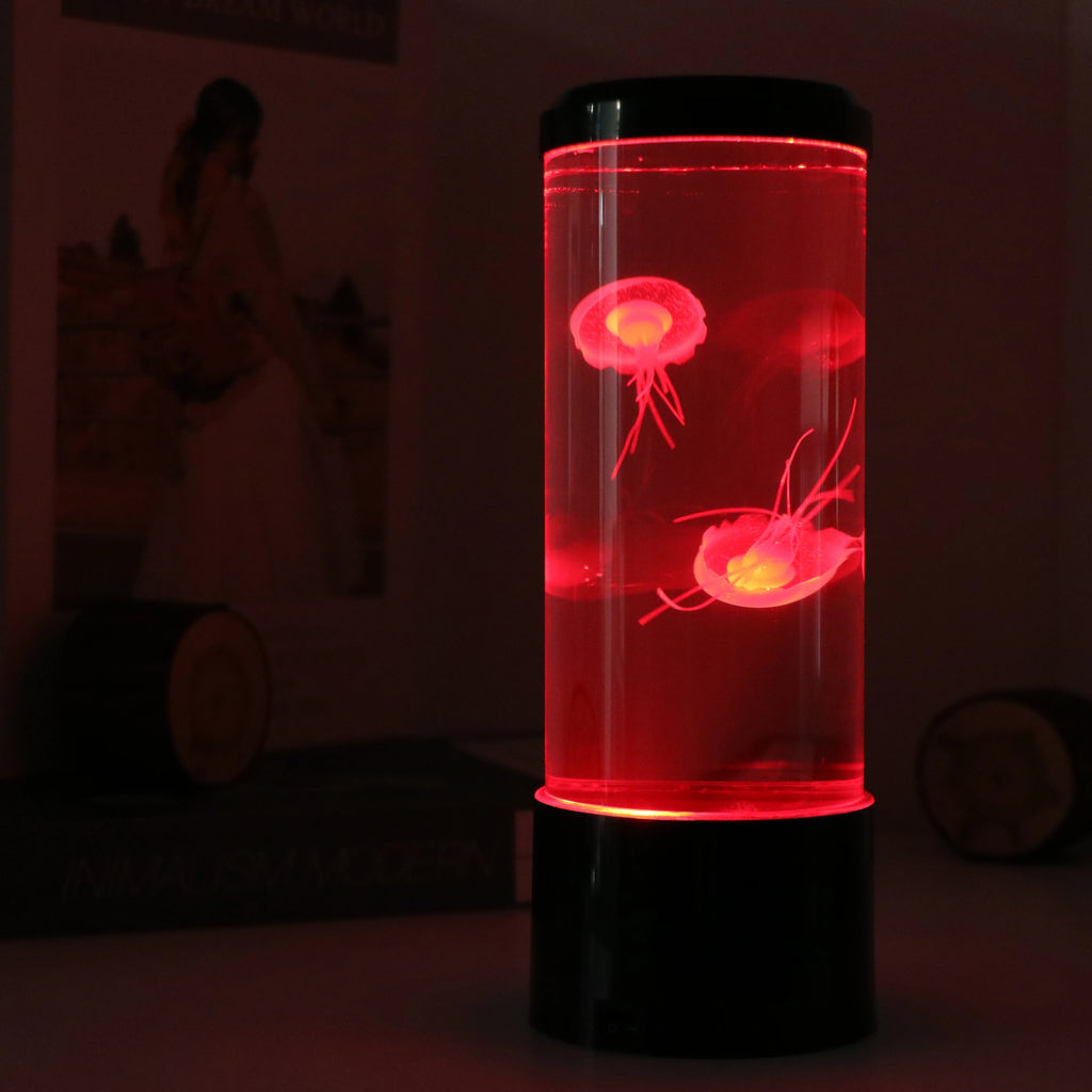 Jellyfish Lamp RGB LED Mood Aquarium Ocean Night Lights For Home Bedroom Desktop Decoration Children's Birthday Gift
